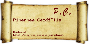Pipernea Cecília névjegykártya